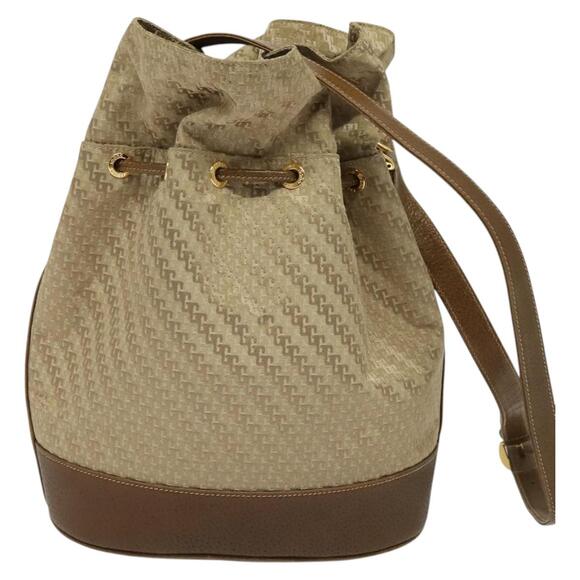 GUCCI Shoulder Bag Canvas Beige Gold - Picture 3 of 16